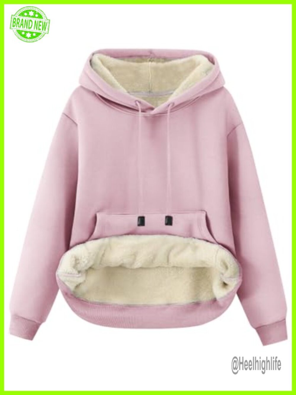 Women's Sherpa Fleece Lined Hoodie Warm Winter Pullover Sweatshirt